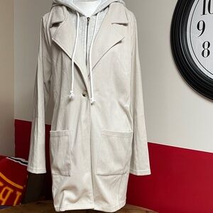 Hem and Thread herringbone 2 way  jacket.